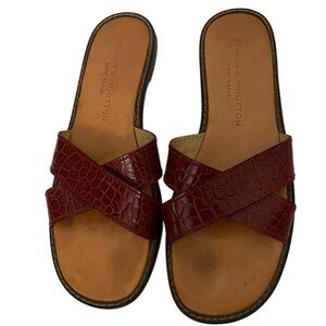 Stubbs & Wootton Palm Beach Leather Sandals 8